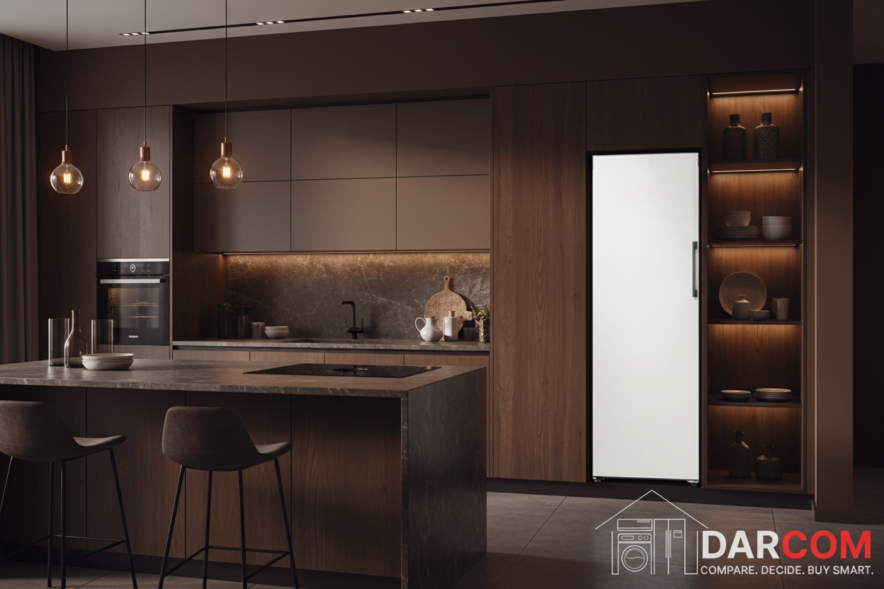 Samsung Bespoke Freezer Dark Brown Kitchen