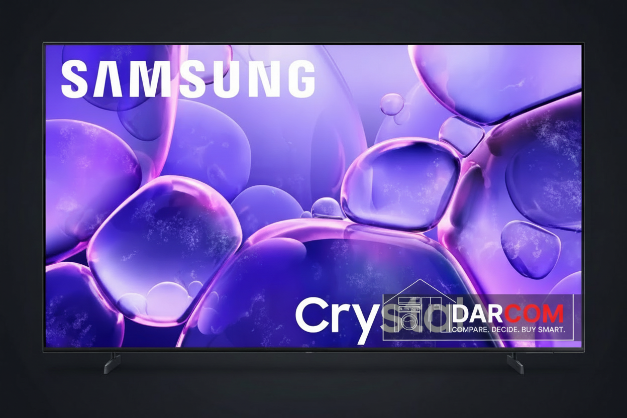 Samsung Crystal UHD with DARCOM logo - Dark Background