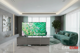 Samsung Crystal UHD with DARCOM logo - Living Room