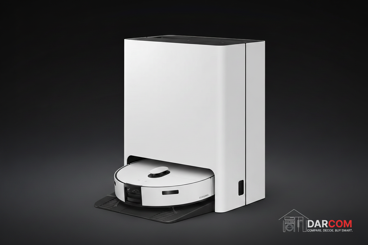 Samsung Jet Bot Dark Background with DARCOM logo