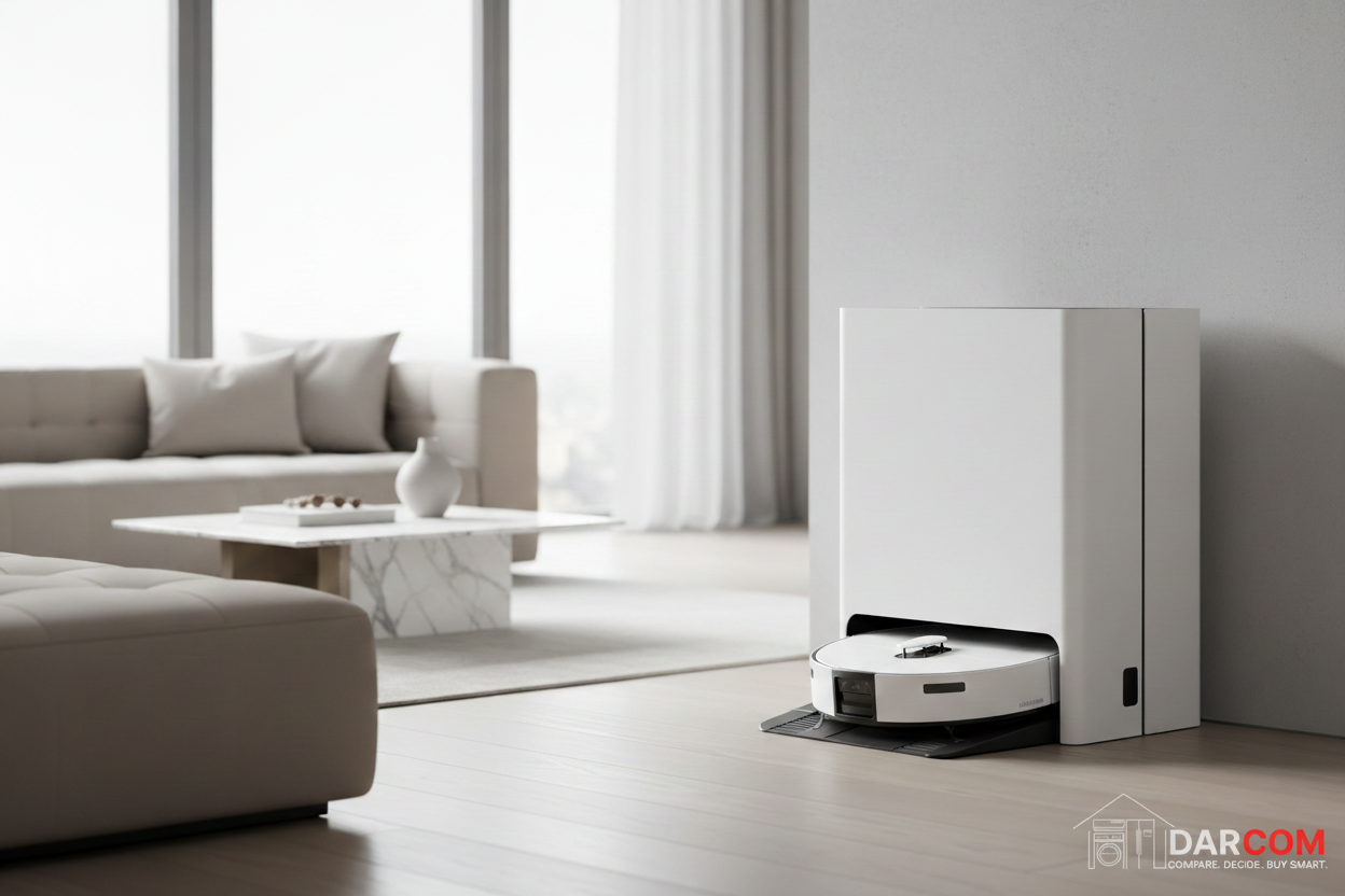 Samsung Jet Bot Living Room with DARCOM logo