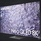 Samsung Neo QLED 8K TV with DARCOM logo - Dark Background