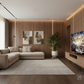 Samsung Neo QLED 8K TV with DARCOM logo - Living Room