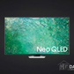 Samsung Neo QLED TV with DARCOM logo - Dark Background