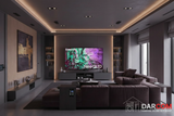Samsung Neo QLED TV with DARCOM logo - Living Room