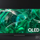 Samsung QD-OLED TV with DARCOM logo - Dark Background