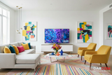 Samsung QLED TV with DARCOM logo - Contemporary Space