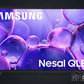 Samsung QLED TV with DARCOM logo - Dark Background