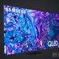 Samsung QLED TV with DARCOM logo - Dark Background
