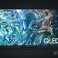 Samsung QLED TV with DARCOM logo - Dark Background