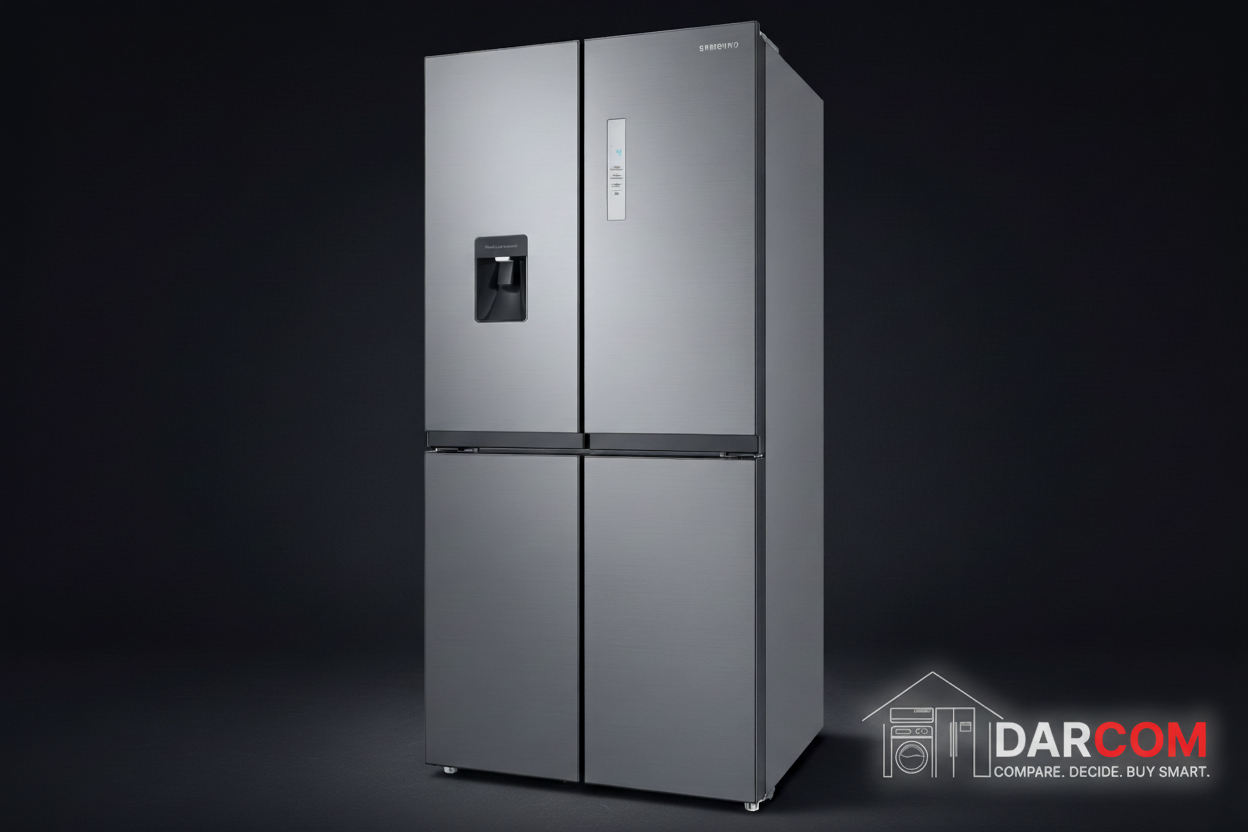 Samsung Refrigerator Dark Luxury with Darcom Logo