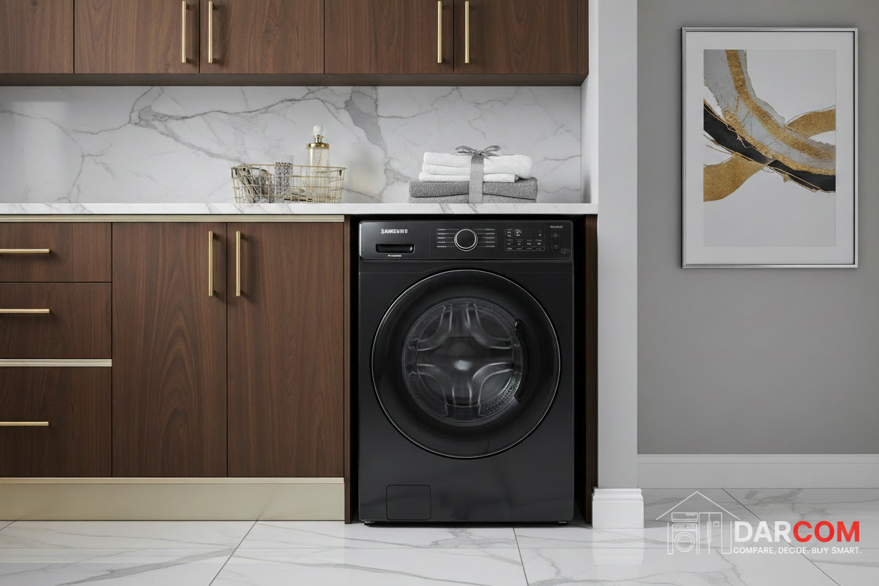Samsung Washing Machine Lifestyle with DARCOM Logo