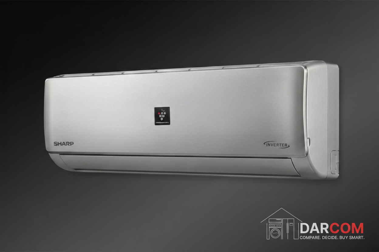 Sharp Air Conditioner Dark Theme with DARCOM Logo