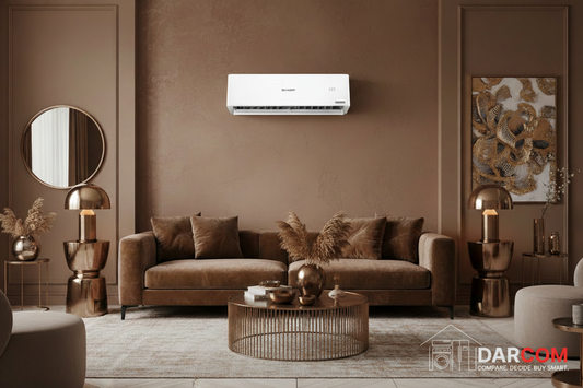 Sharp Air Conditioner Living Room Bronze with DARCOM Logo