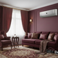 Sharp Air Conditioner Living Room Maroon with DARCOM Logo
