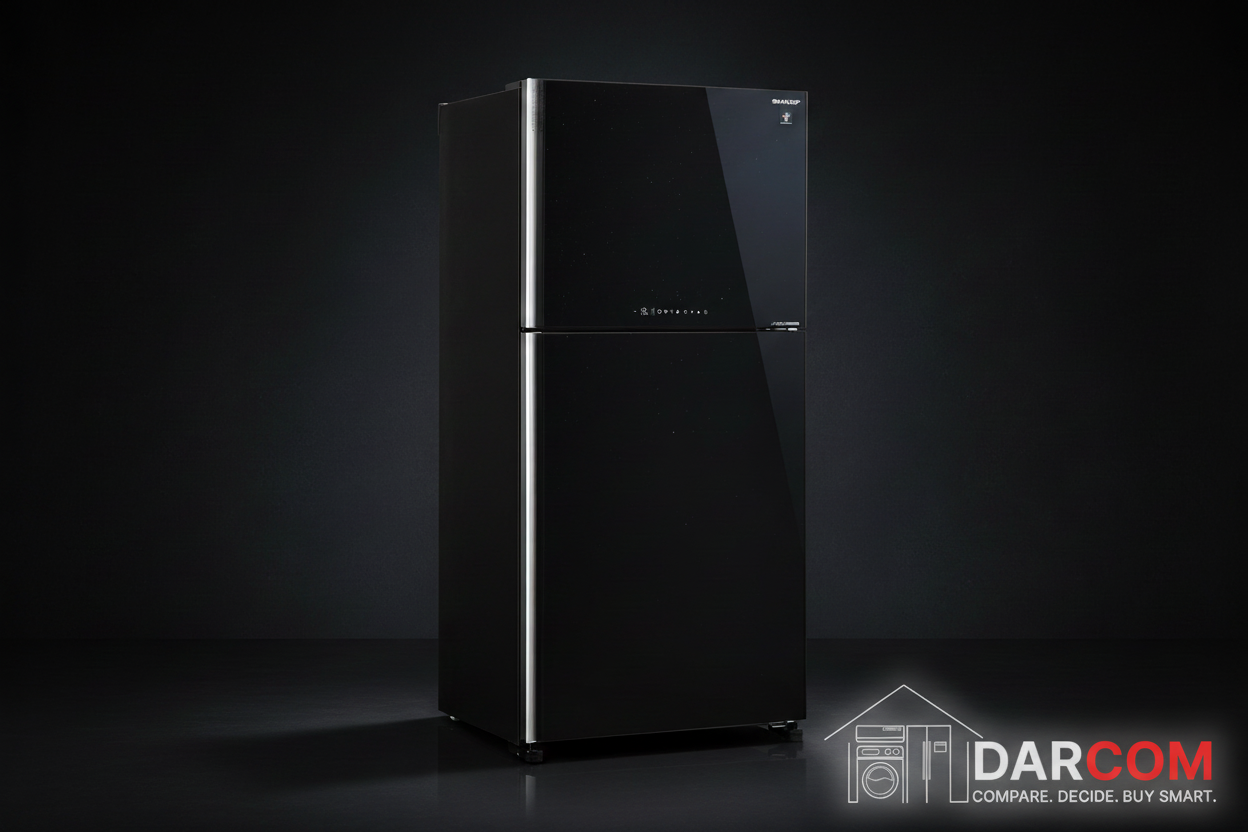 Sharp Refrigerator Dark Luxury with Darcom Logo
