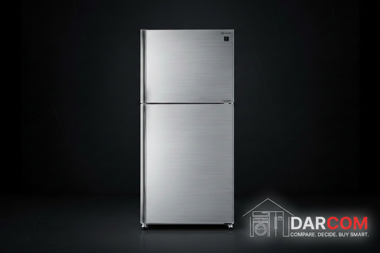 Sharp Refrigerator Dark Luxury with Darcom Logo
