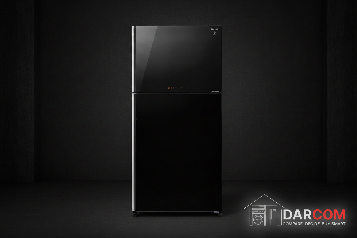 Sharp Refrigerator Dark Luxury with Darcom Logo