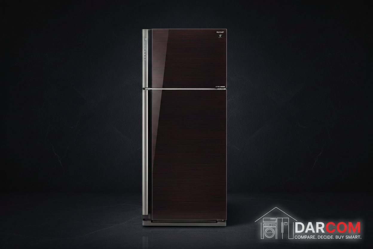Sharp Refrigerator Dark Luxury with Darcom Logo