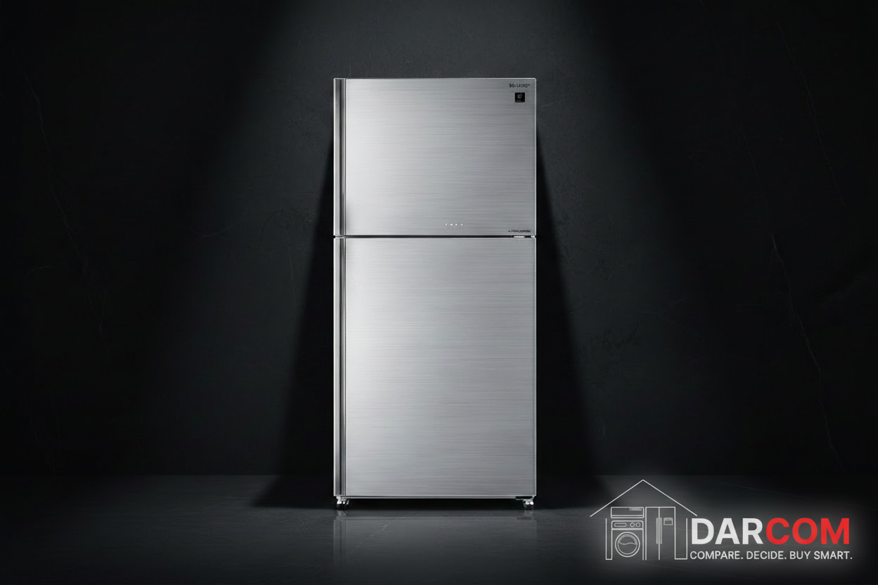 Sharp Refrigerator Dark Luxury with Darcom Logo