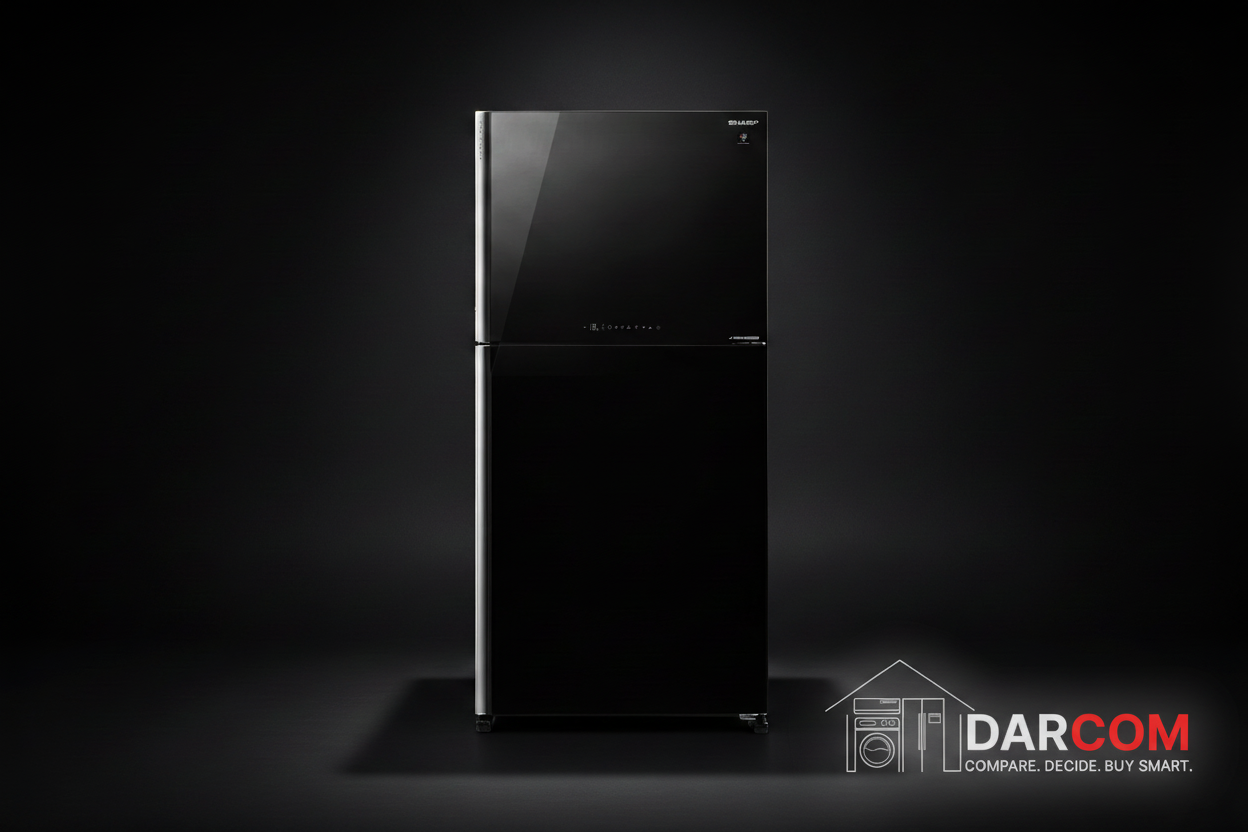Sharp Refrigerator Dark Luxury with Darcom Logo