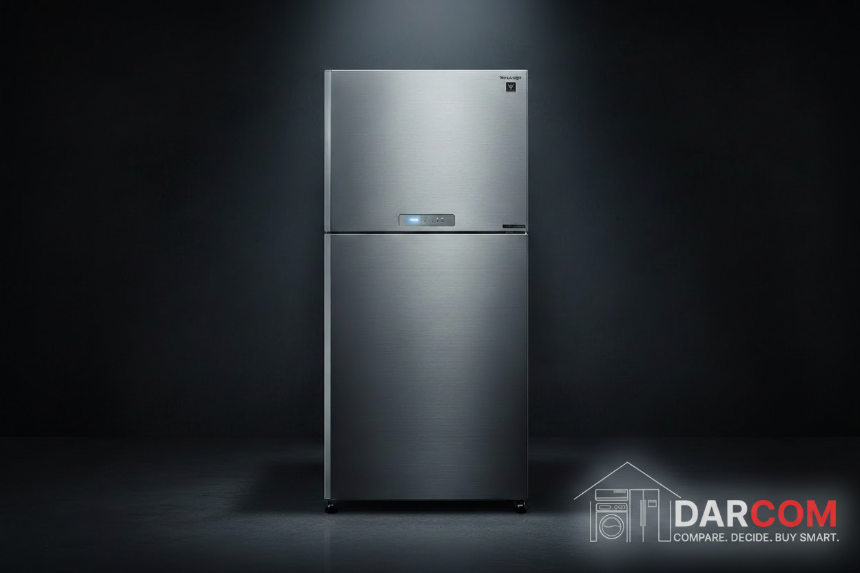 Sharp Refrigerator Dark Luxury with Darcom Logo