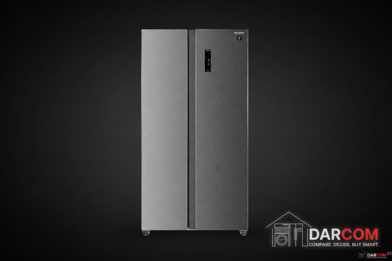 Sharp Refrigerator Dark Luxury with Darcom Logo