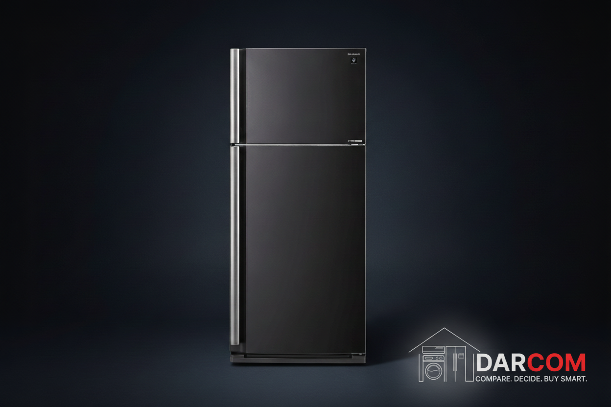 Sharp Refrigerator Dark Luxury with Darcom Logo