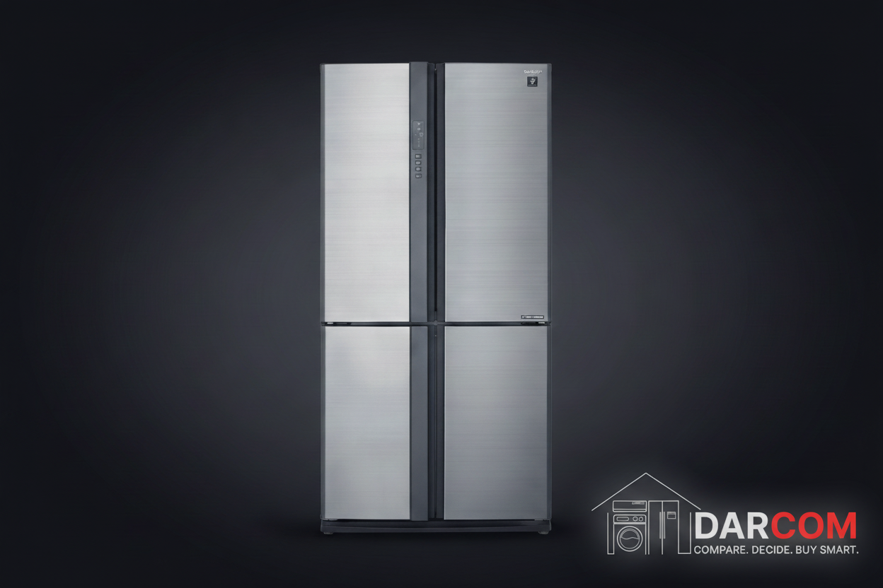 Sharp Refrigerator Dark Luxury with Darcom Logo