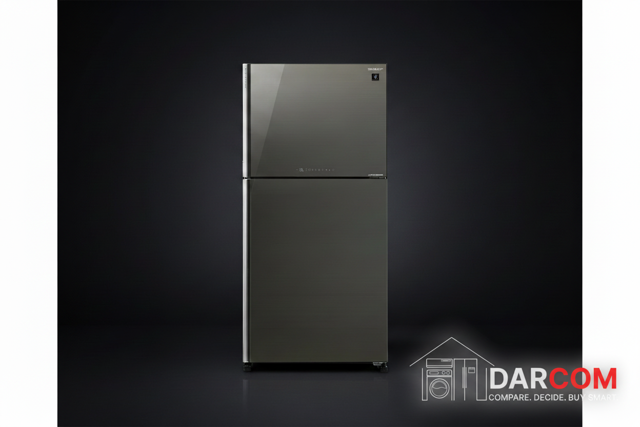 Sharp Refrigerator Dark Luxury with Darcom Logo