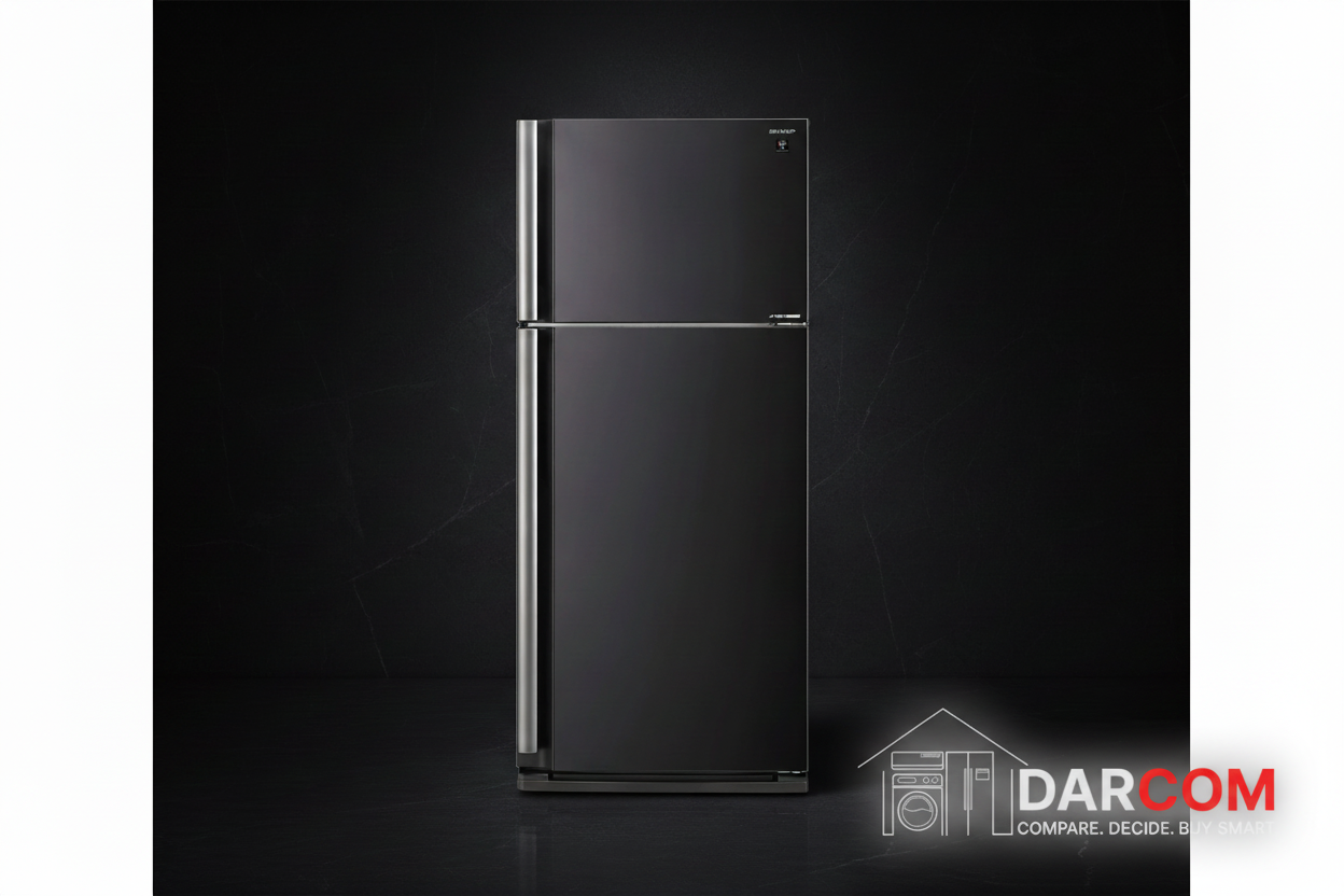 Sharp Refrigerator Dark Luxury with Darcom Logo