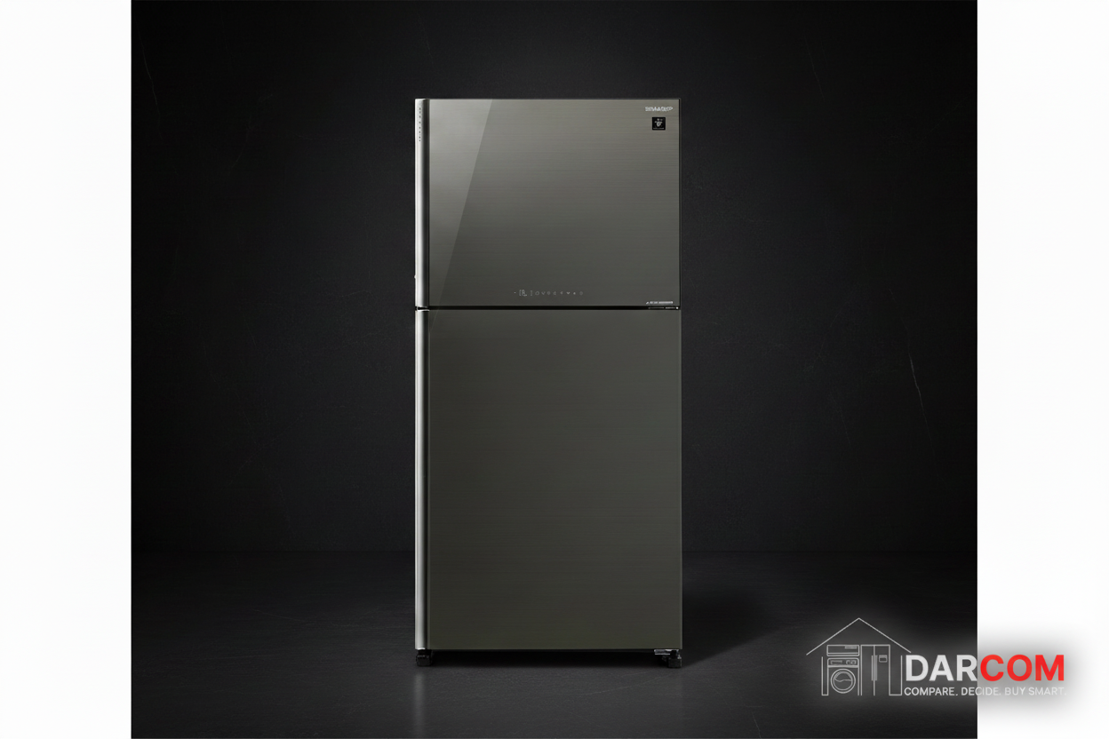 Sharp Refrigerator Dark Luxury with Darcom Logo