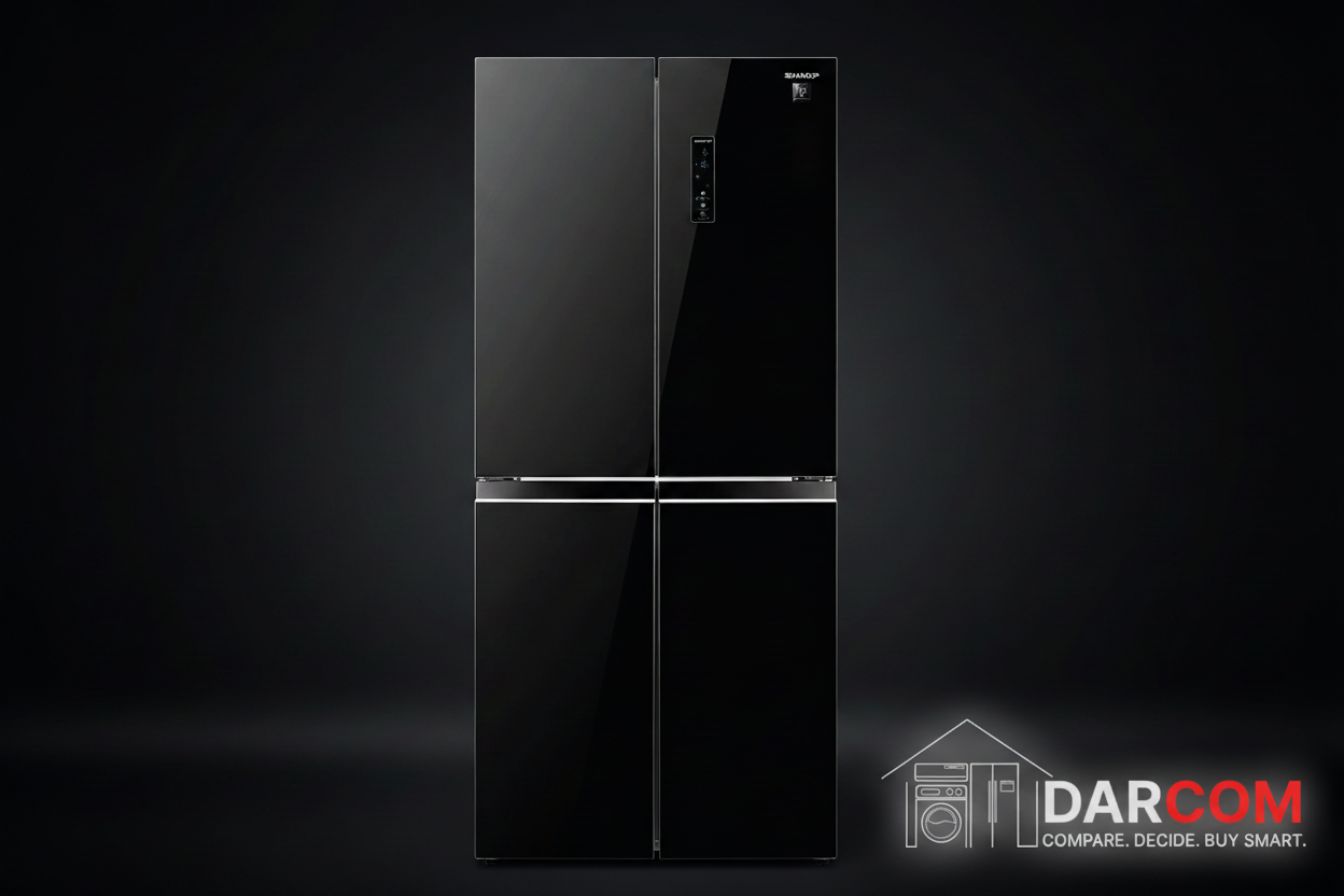 Sharp Refrigerator Dark Luxury with Darcom Logo