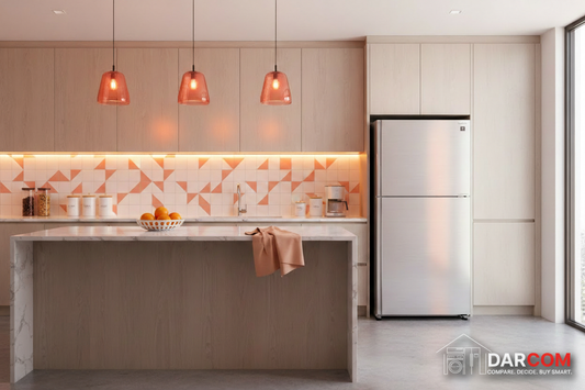 Sharp Refrigerator Light Orange with Darcom Logo