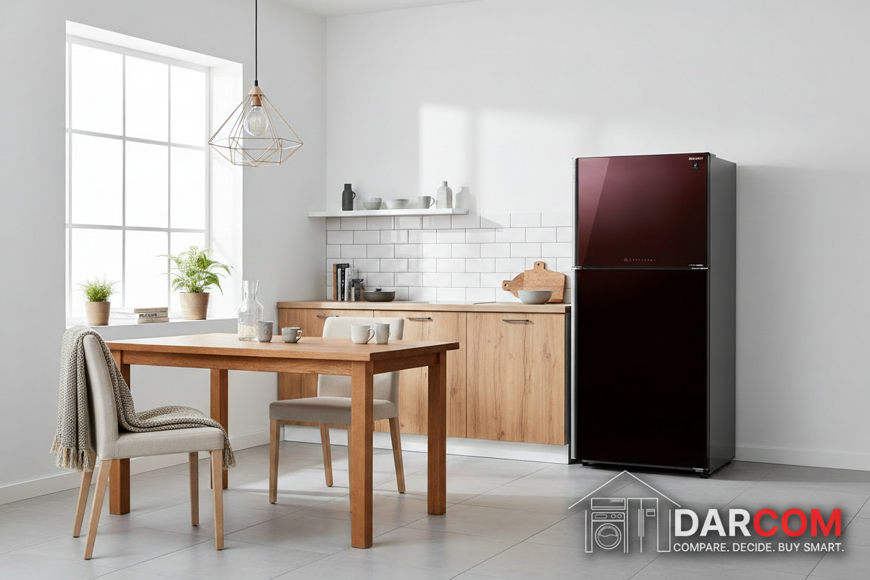 Sharp Refrigerator Nordic Warmth with Darcom Logo