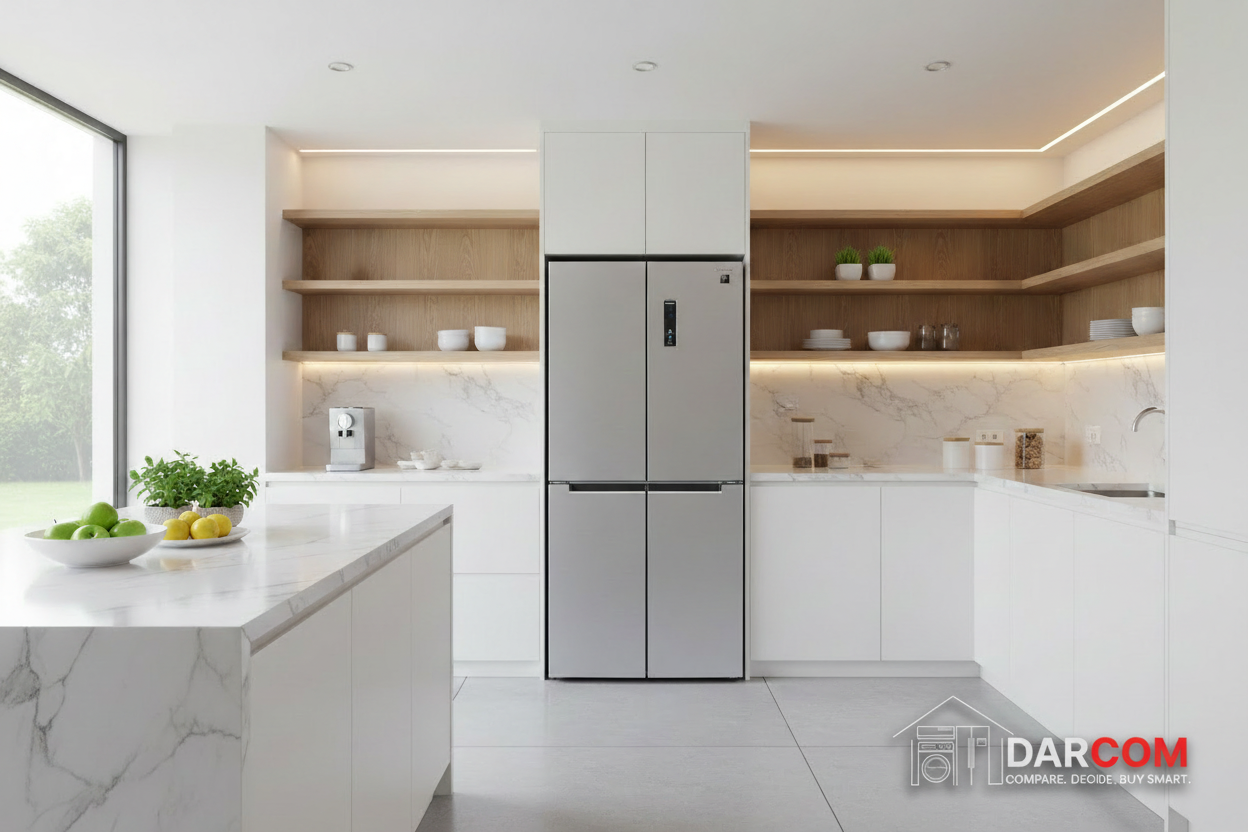Sharp Refrigerator Premium Kitchen with Darcom Logo