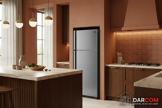 Sharp Refrigerator Terracotta Setting with Darcom Logo