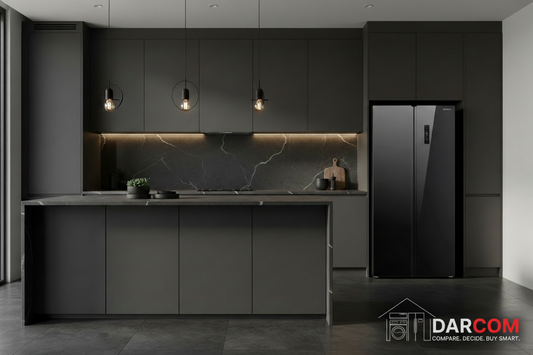 Skyworth Refrigerator Lifestyle with Darcom Logo