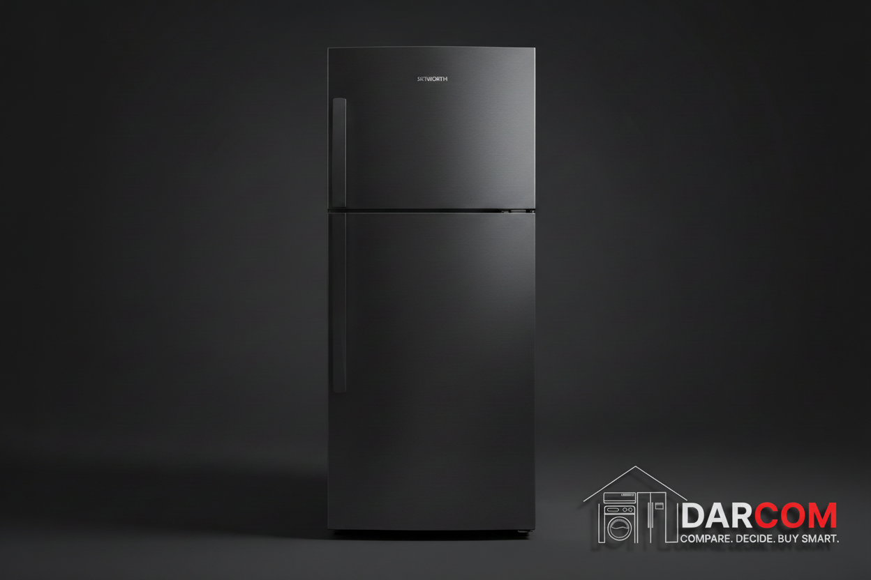 Skyworth Refrigerator Product Shot with Darcom Logo