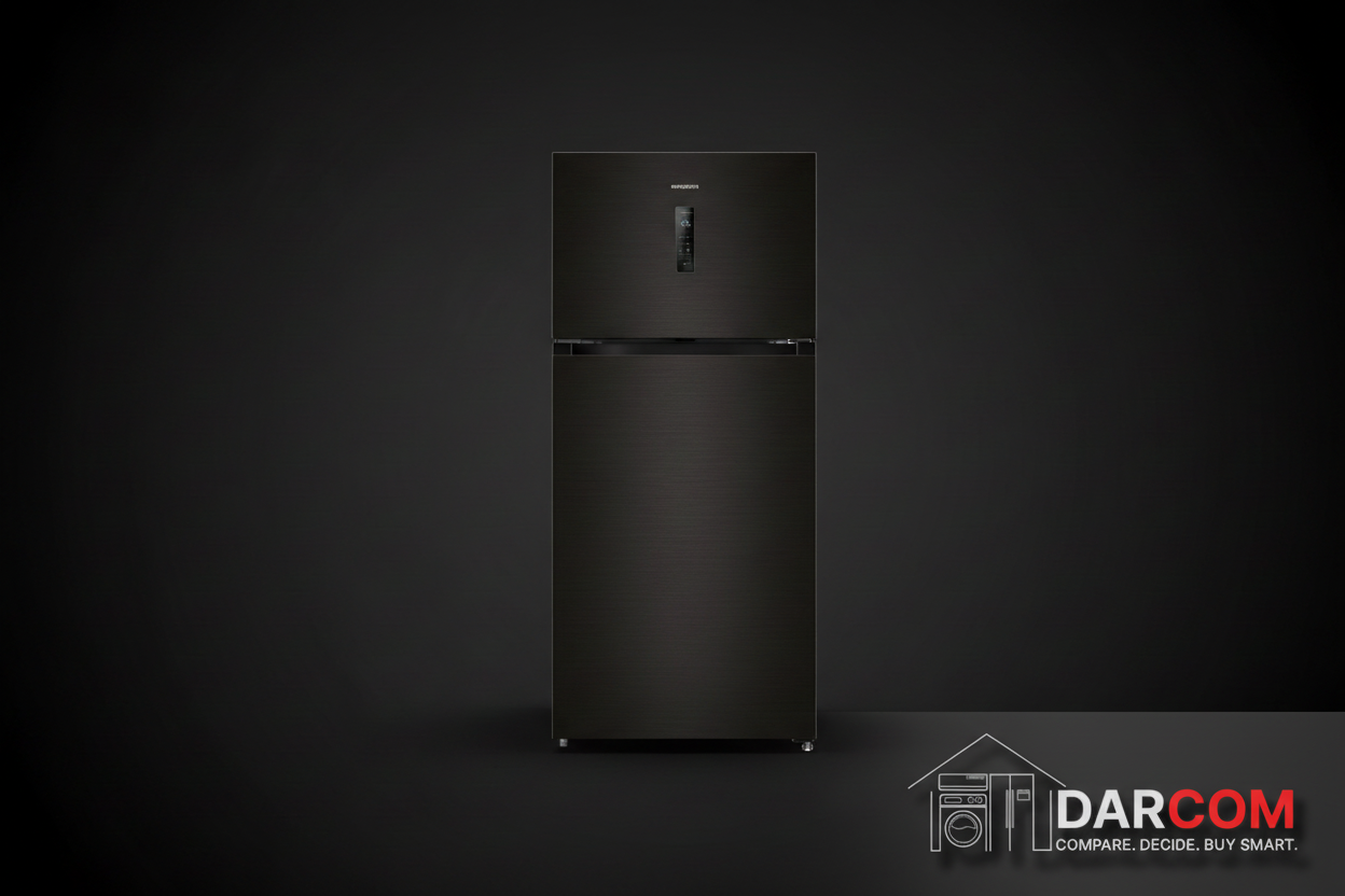 Skyworth Top Mount Refrigerator Product with Darcom Logo