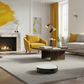 Tapo RV20 Yellow Living Room with DARCOM Logo