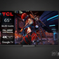 TCL 65C745 with DARCOM logo - Dark Background