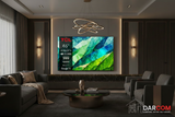 TCL 65C855 with DARCOM Logo - Lifestyle