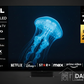 TCL TV with DARCOM logo - Dark Background