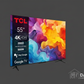 TCL TV with DARCOM logo - Dark Background