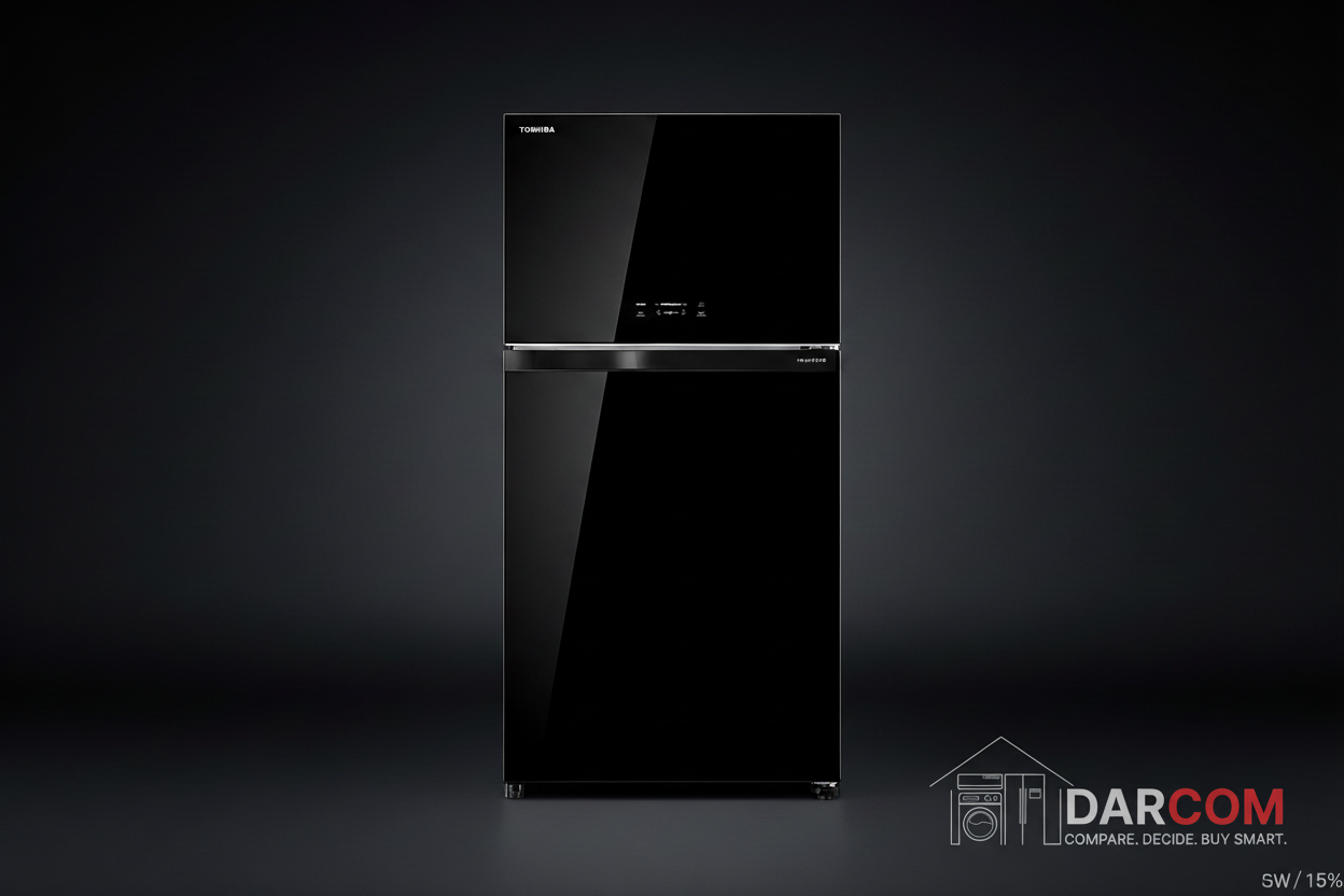 Toshiba Black Glass - Dark Background with Logo