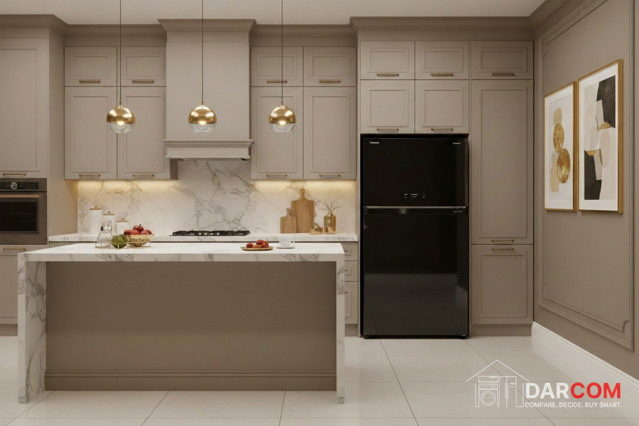 Toshiba Black Glass - Lifestyle with Logo