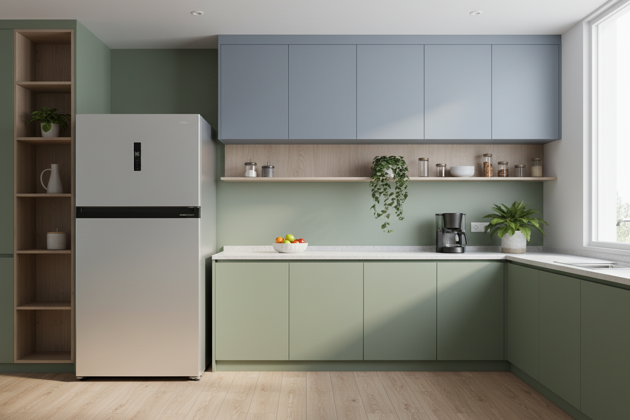 Toshiba GR-RT735WE-PMF(49) lifestyle grounded greens muted blues