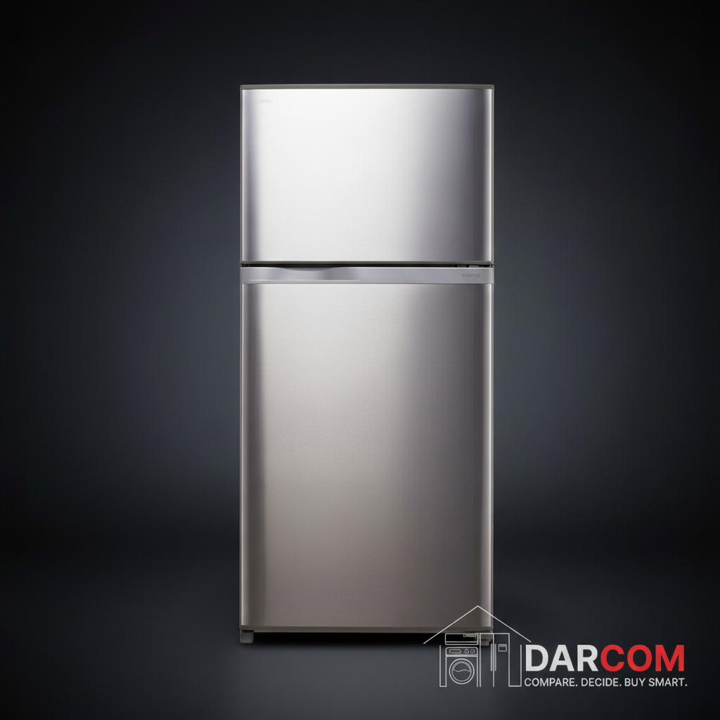 Toshiba Refrigerator Dark Background with DARCOM Logo
