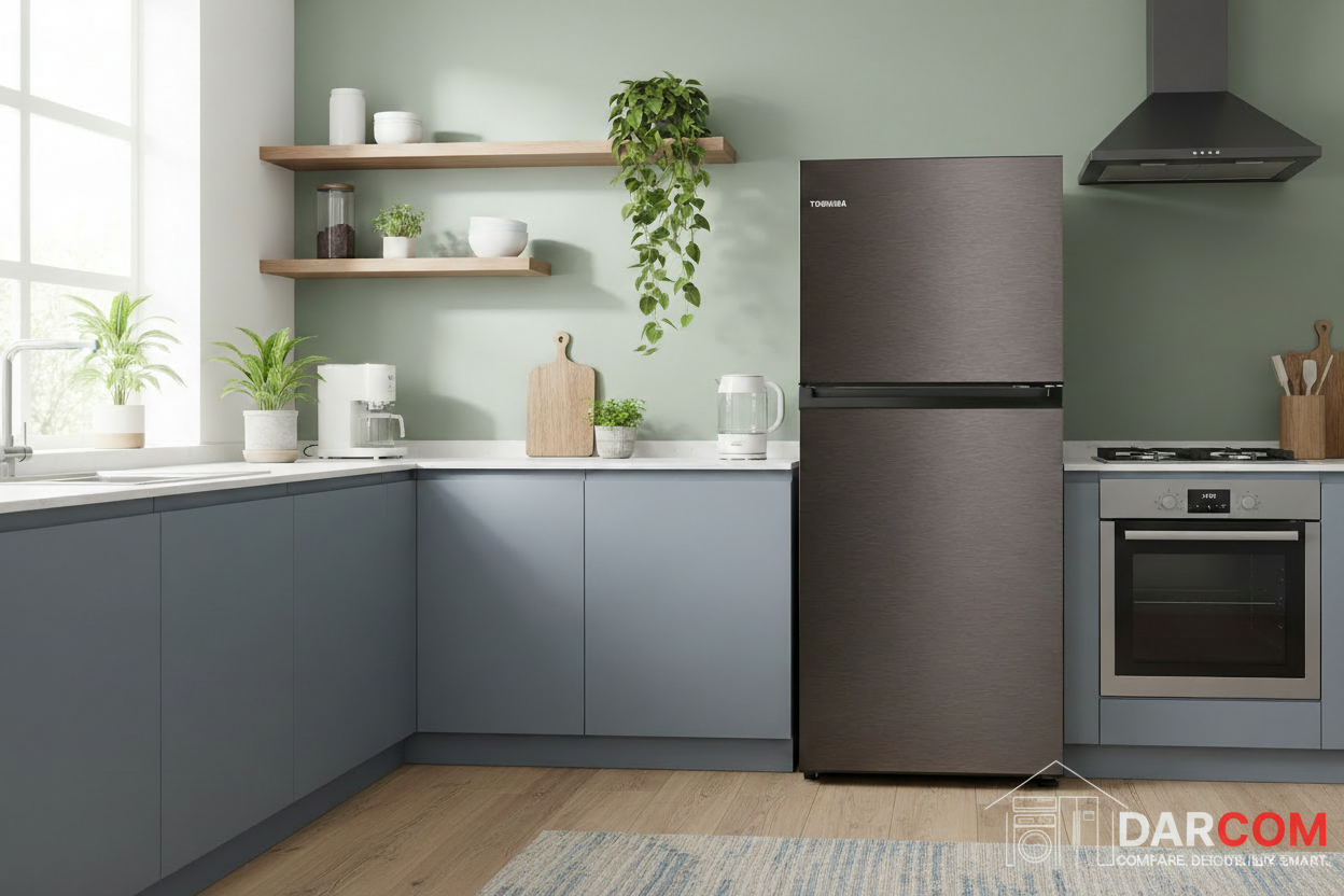 Toshiba Refrigerator - Lifestyle with DARCOM Logo